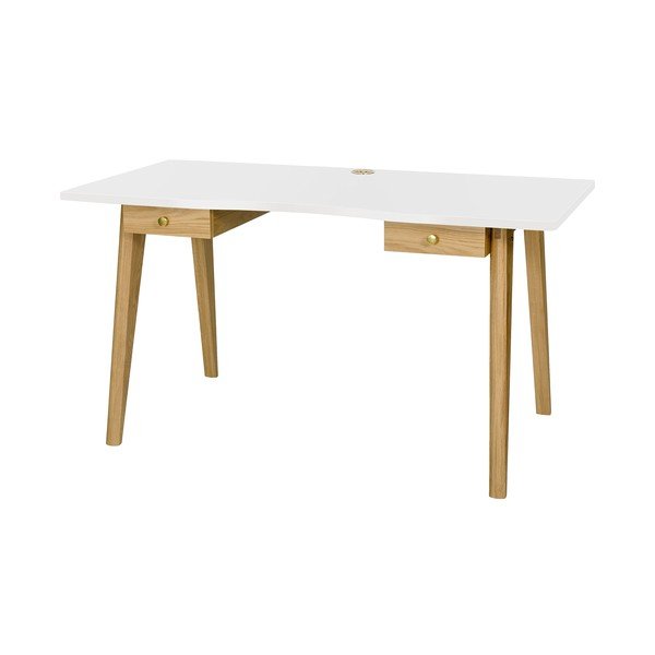 Radni stol u dekoru hrasta 70x140 cm Nice – Woodman-image-1