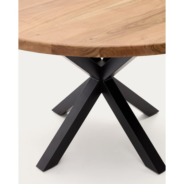 Blagovaonski stol s pločom stola od bagrema ø 150 cm Argo – Kave Home-image-4