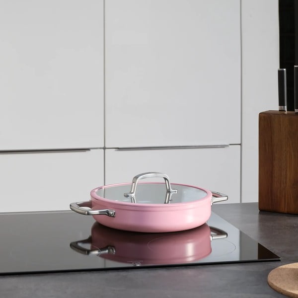 Tava s poklopcem/s keramičkim premazom ø 28 cm tegame Meda 3.0 – FABINI-image-1