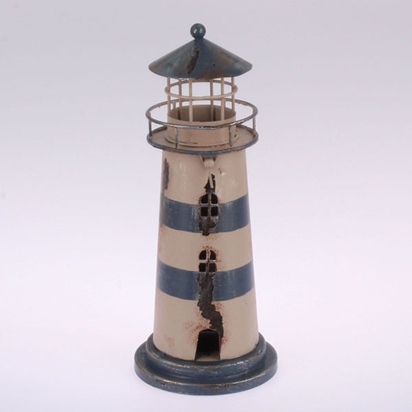 Metalni viseći svijećnjak Blue Lighthouse, 22 cm