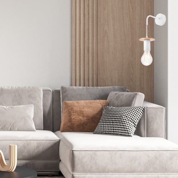 Bijela zidna lampa Angelina – LAMKUR-image-2