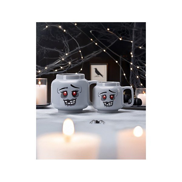 Siva keramička dječja šalica za latte 530 ml Zombie – LEGO®-image-2