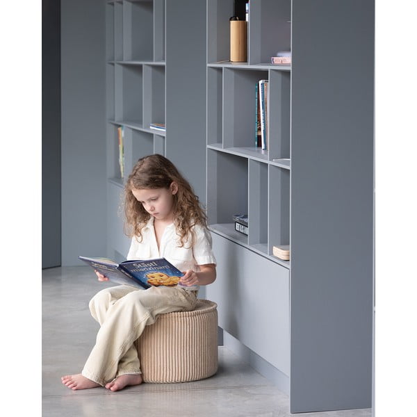 Svjetlo smeđi dječji tabure od samta – Wigiwama-image-1