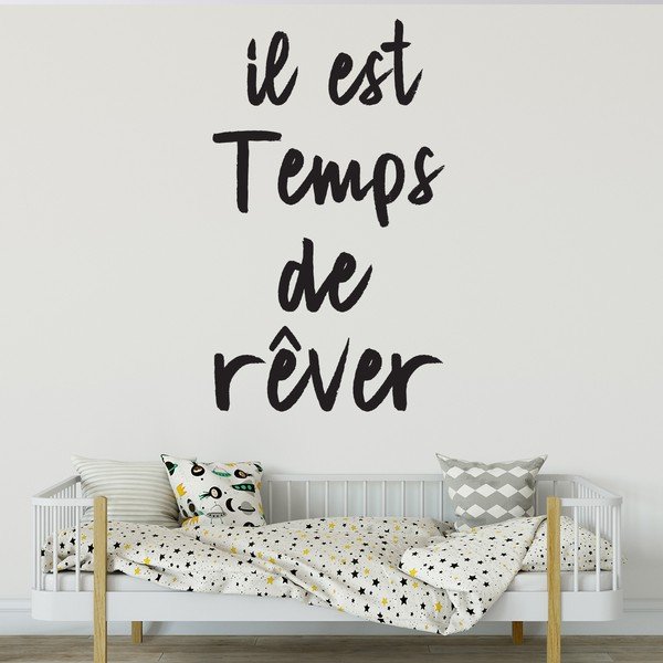 Crna naljepnica Ambiance Quote Temps De Rever-image-1