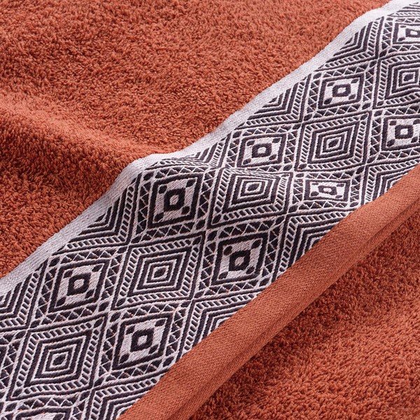 Ciglasti pamučni ručnik od frotira 90x150 cm Esteban – douceur d'intérieur-image-2