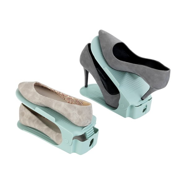 Set od 8 tirkiznih podesivih stalaka za cipele Wenko-image-4