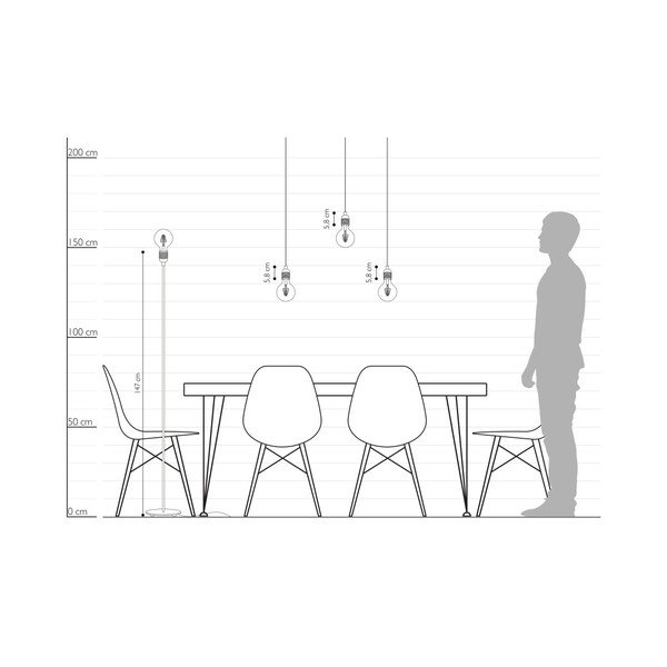 Bijela samostojeća svjetiljka Sotto Luce BI Elementary XL 1F-image-3