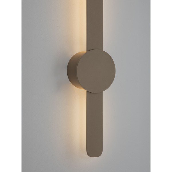 Sivo-bež LED zidna lampa aluminijska Norei – Nova Luce-image-1