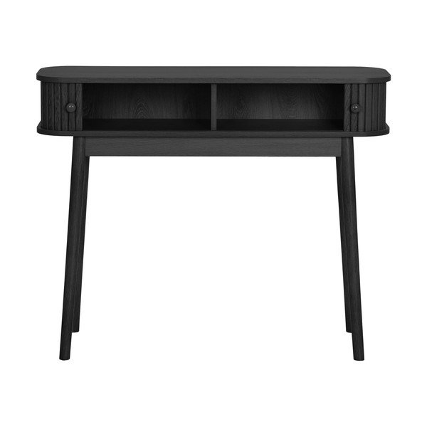 Crni pomoćni stol od masivnog bora 30x100 cm Nikoo – House Nordic-image-2