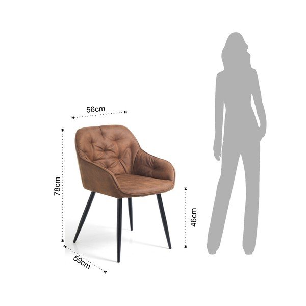 Set od 2 tapecirane stolice Tomasucci Lovely-image-2