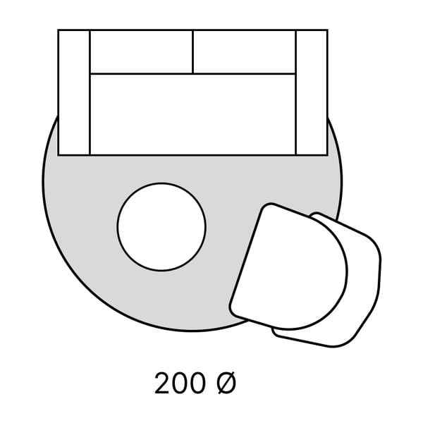 Sivi okrugli tepih ø 200 cm Ata – Ayyildiz Carpets-image-4