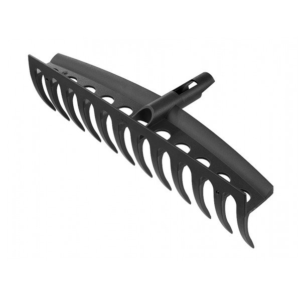 Crni univerzalni grablje Fiskars čvrsto, širina 40,5 cm