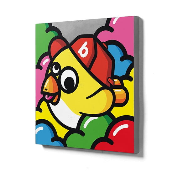 Betonska zidna slika Lyon Béton Oiseau Volant Jaune, 60 x 60 cm-image-1