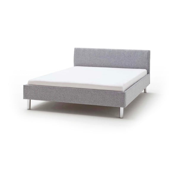 Sivi tapecirani bračni krevet 140x200 cm Hip Hop - Meise Möbel