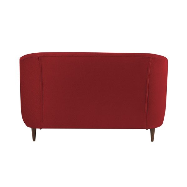 Sofa od crvenog baršuna Kooko Home Glam, 125 cm-image-1