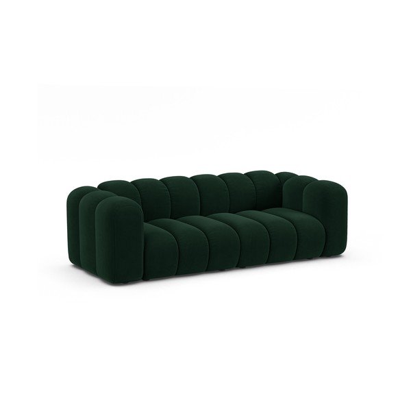 Tamno zelena sofa 228 cm Lupine – Micadoni Home-image-1