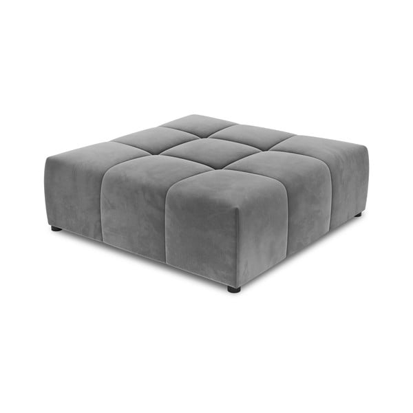 Sivi baršunasti sofa modul Rome Velvet - Cosmopolitan Design