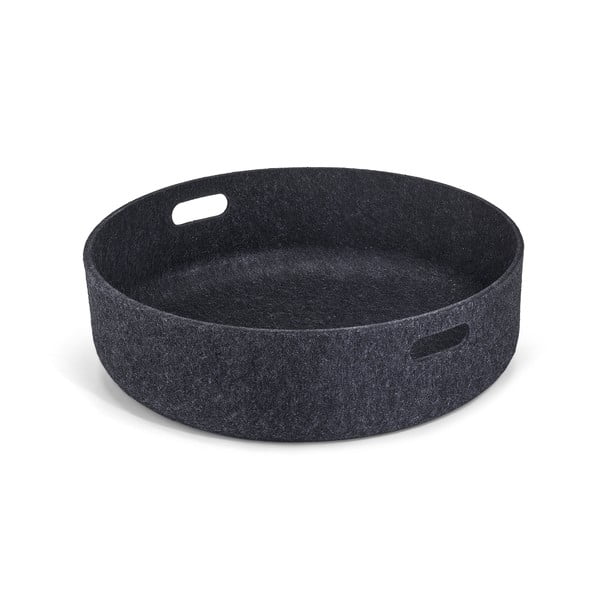 Tekstilna košara za skladištenje ø 46x12 cm Cesto Black – MiaCara