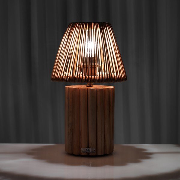 Stolna lampa u prirodnoj boji 40 cm Perlis - Tomasucci-image-2
