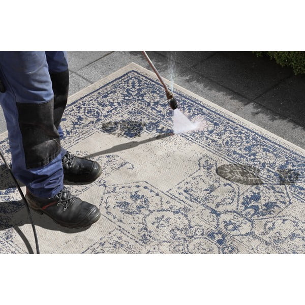 Plavo-krem vanjski tepih NORTHRUGS Borbon, 160 x 230 cm-image-3