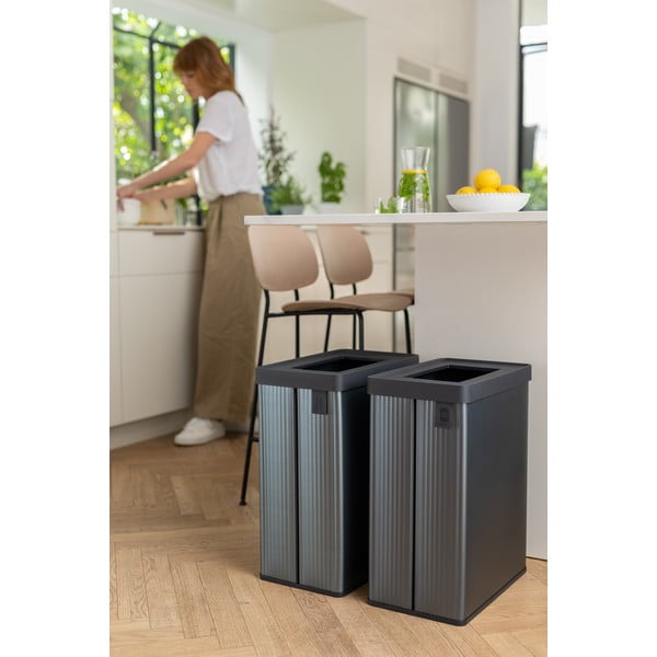 Plava kanta za smeće za odvojeni otpad od reciklirane plastike 54 l Verto Recycle – Curver-image-3