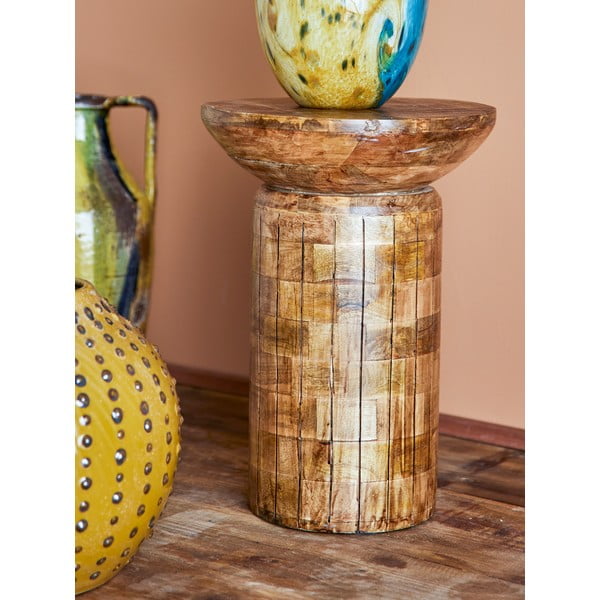 Okrugli pomoćni stol od masivnog manga ø 30 cm Yasme – Bloomingville-image-1