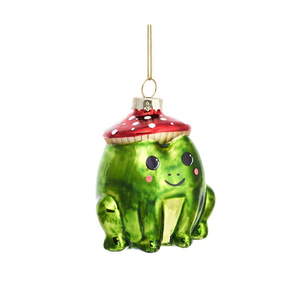 Stakleni ukras za božićno drvce Frog – Sass & Belle