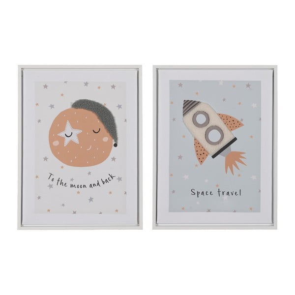 Dječje slike u setu 2 kom 30x40 cm Space – Ixia