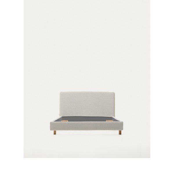 Sivi tapecirani krevet bez podnice 90x200 cm Valma – Kave Home-image-4