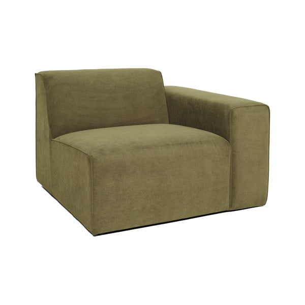 Kaki zeleni baršunasti završni element Scandic Sting, 101 cm, desni kut-image-2