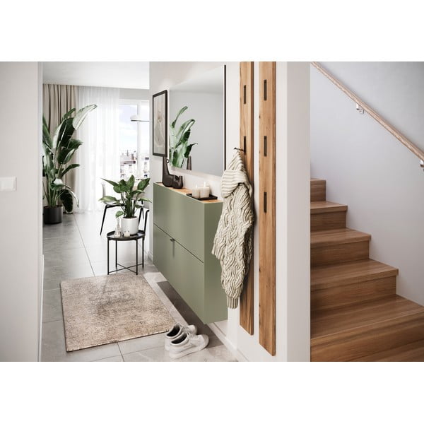 Zeleni/sivi preklopni ormarić za cipele Ameca – Germania-image-4