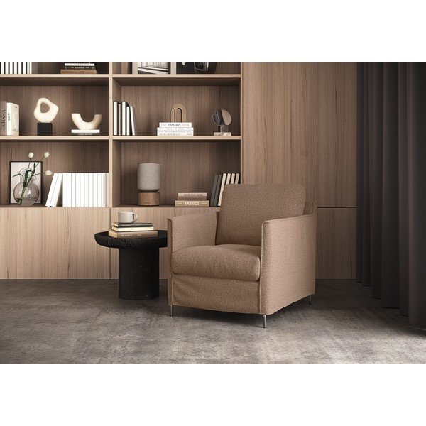 Smeđa fotelja Petito – Furninova -image-1