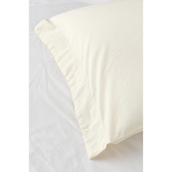 Krem posteljina za krevet za jednu osobu od organskog pamuka 150x200 cm Juliette – Ellos Home-image-4
