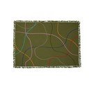 Zeleni pamučni pokrivač 200x140 cm Outline - Hübsch