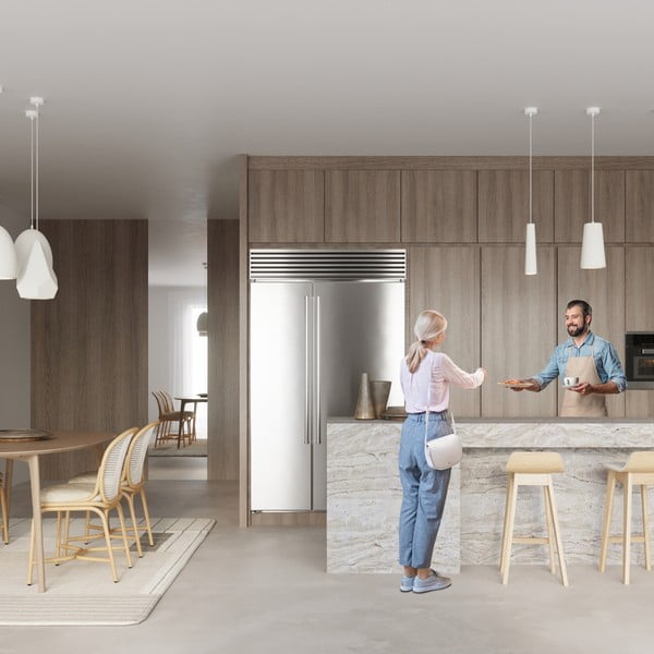 Bijela viseća svjetiljka s keramičkim sjenilom ø 25 cm Sativa – Sollux-image-4