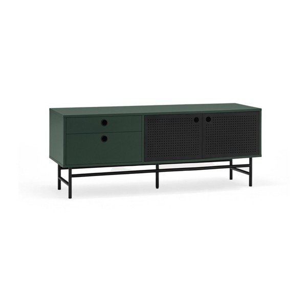 Tamno zeleni TV stol 140x52 cm Punto - Teulat-image-3
