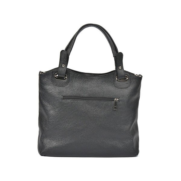 Crna kožna torba Luisa Vannini Tote-image-4