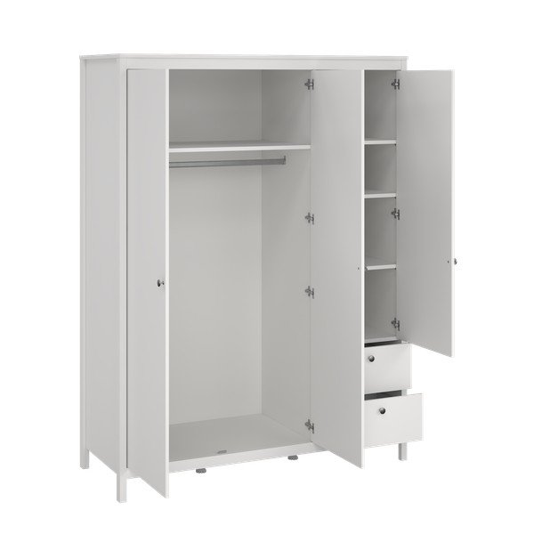 Bijeli ormar s ogledalom 150x199x58 cm Madrid – Tvilum-image-2