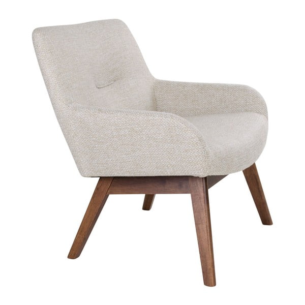 Pijesak smeđa fotelja od orahovog drveta House Nordic London-image-3