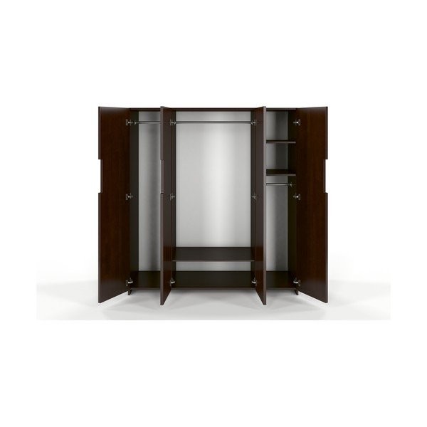 Tamno smeđi ormar od bukve Skandica Bergman, 170 x 180 cm-image-1
