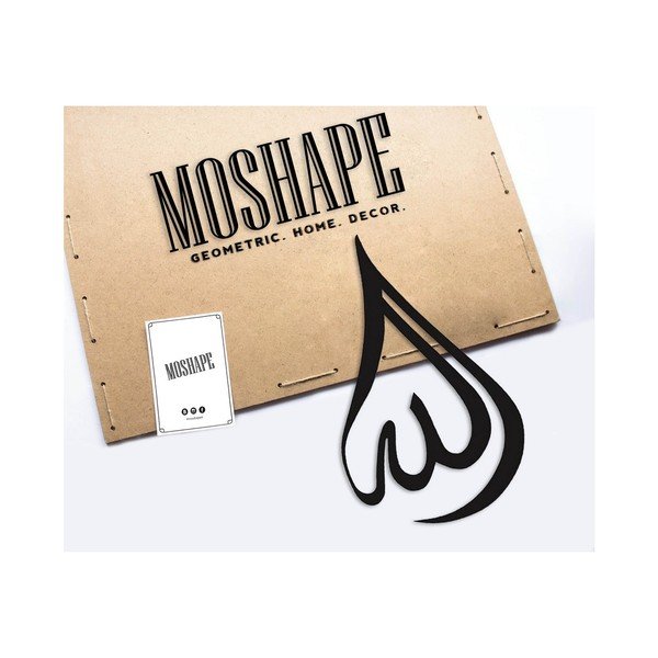 Crni metalni zidni ukras Ostavite-image-1