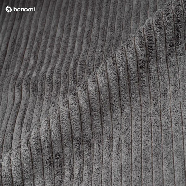 Tamno siva sklopiva/s prostorom za odlaganje kutna garnitura od samta Sara – Ropez-image-4