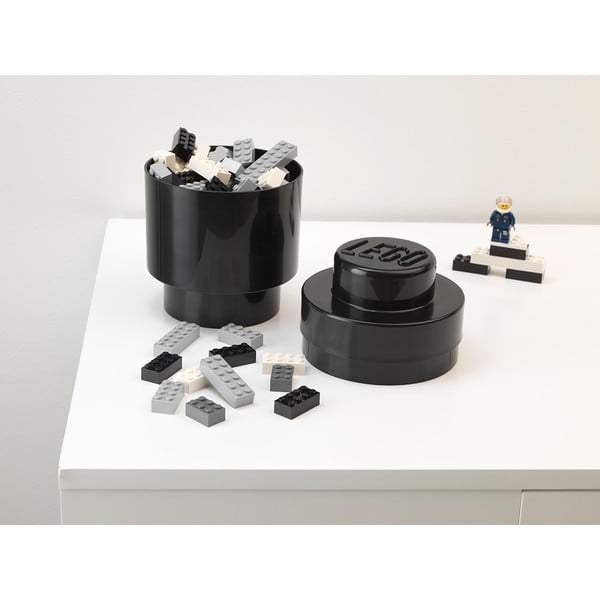 Okrugla crna kutija za pohranu LEGO®-image-1