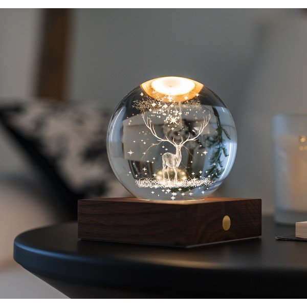 Tamno smeđi svjetlosni ukras s USB Amber – Gingko-image-1