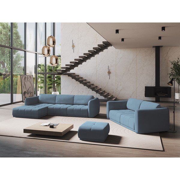 Svijetlo plava kutna garnitura (s lijevim kutom) Hoku – Makamii-image-1