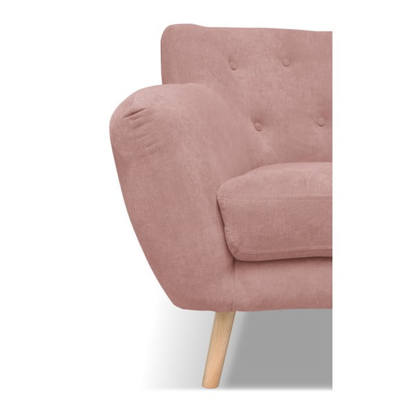Svijetlo ružičasta sofa Cosmopolitan design London, 162 cm-image-3
