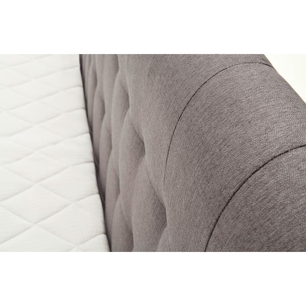 Sivi/smeđi boxspring krevet 180x200 cm Massello – Meise Möbel-image-3