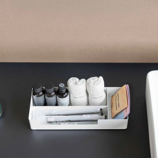 Bijeli metalni kupaonski organizator Amenity – YAMAZAKI-image-1