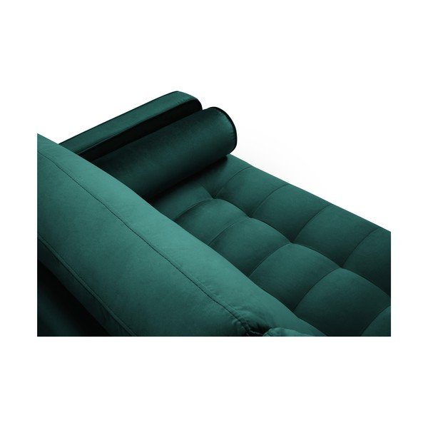 Petrolej zelena baršunasta sofa Milo Casa Santo, 219 cm-image-4