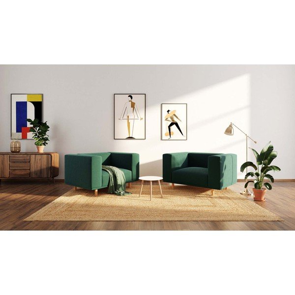 Tamno zelena baršunasta fotelja   Kukumo – Ame Yens-image-4